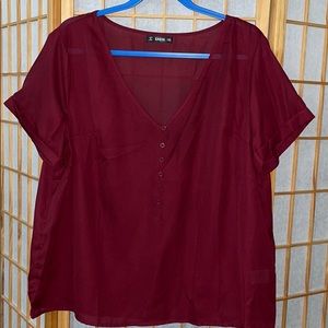 SHEIN V Neck Top